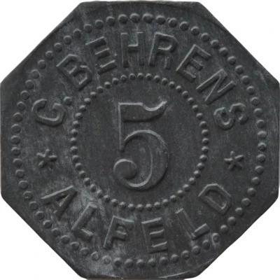 5 Pfennigs - Alfeld (C. Behrens) ND front