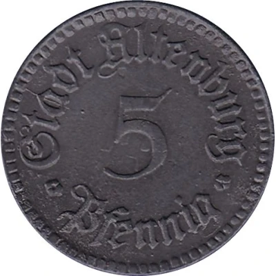 5 Pfennigs - Altenburg front