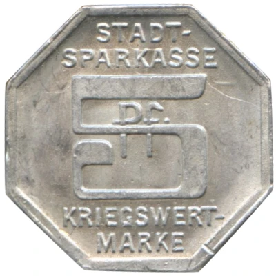 5 Pfennigs - Bielefeld Stadtsparkasse back