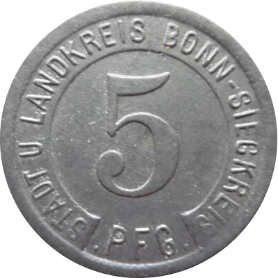 5 Pfennigs - Bonn-Siegkreis front