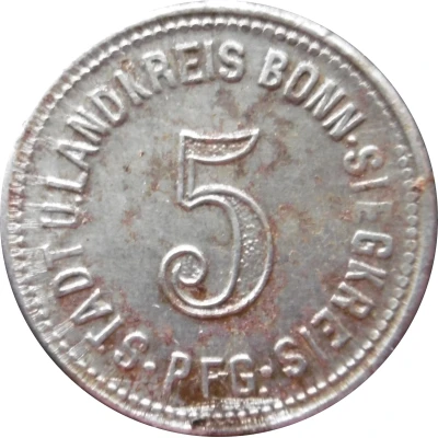 5 Pfennigs - Bonn-Siegkreis front