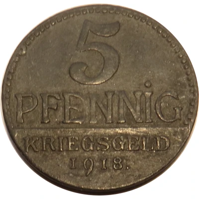 5 Pfennigs - Camburg a. S. back