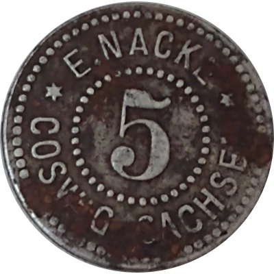 5 Pfennigs - Coswig (E. Nacke) ND front