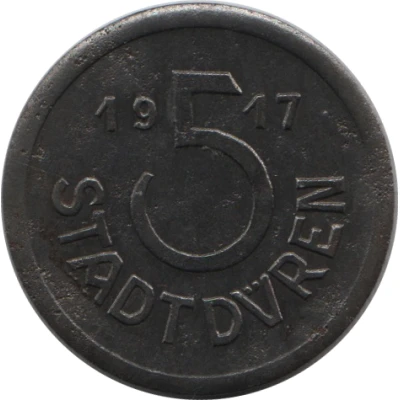 5 Pfennigs - Düren front