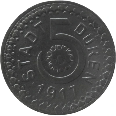 5 Pfennigs - Düren front