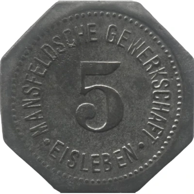 5 Pfennigs - Eisleben Mansfeldsche Gewerkschaft front