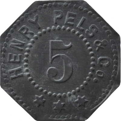 5 Pfennigs - Erfurt (Henry Pels and Co.) ND front