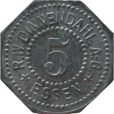 5 Pfennigs - Essen (R.W. Dinnendahl) ND front