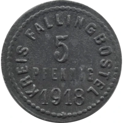 5 Pfennigs - Fallingbostel front