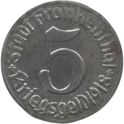 5 Pfennigs - Frankenthal front