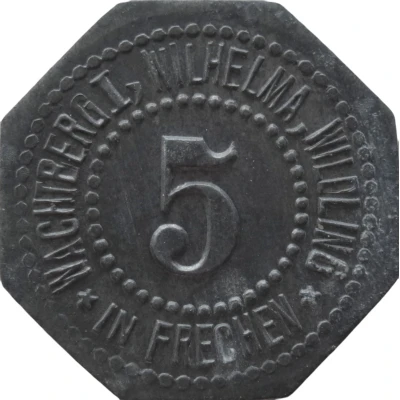 5 Pfennigs - Frechen (Wachtberg I, Wilhelma, Windling) ND front