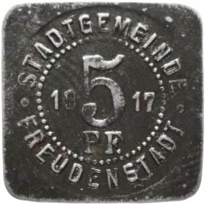 5 Pfennigs - Freudenstadt front