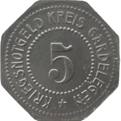 5 Pfennigs - Gardelegen ND front