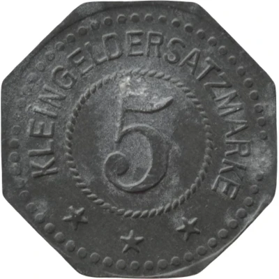 5 Pfennigs - Glöthe (Saxonia AG) ND back