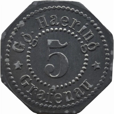 5 Pfennigs - Grafenau (Gg. Haering) ND front