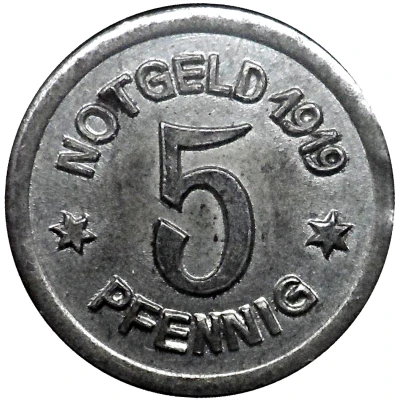 5 Pfennigs - Greiffenberg back