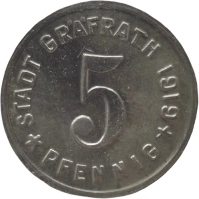 5 Pfennigs - Gräfrath front