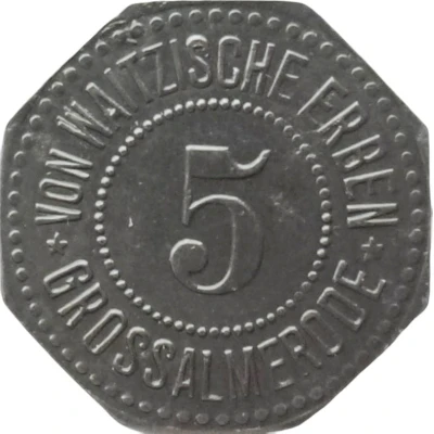 5 Pfennigs - Grossalmerode von Waitzische Erben front