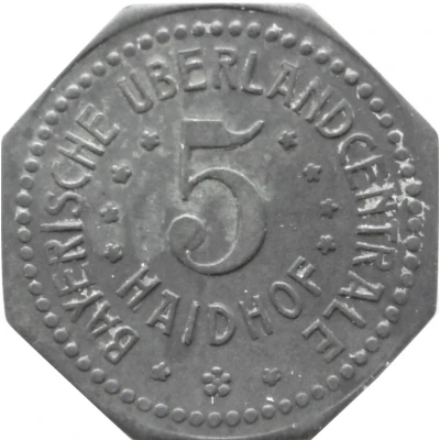 5 Pfennigs - Haidhof (Bayerische Überlandcentrale) ND front