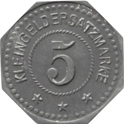 5 Pfennigs - Haidhof (Bayerische Überlandcentrale) ND back