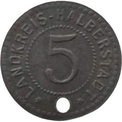 5 Pfennigs - Halberstadt ND front