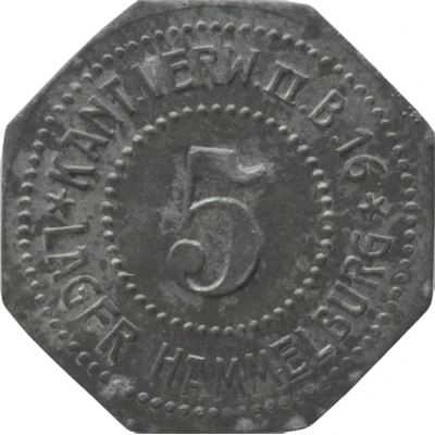 5 Pfennigs - Hammelburg (Kant. Verw. II B. 16) ND front