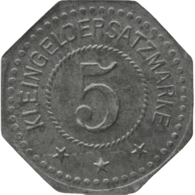 5 Pfennigs - Hammelburg (Kant. Verw. II B. 16) ND back