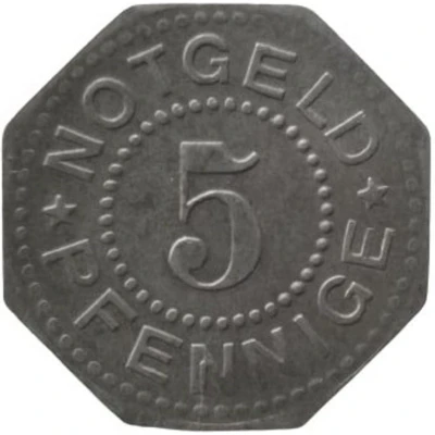 5 Pfennigs - Heiligenstadt und Worbis back