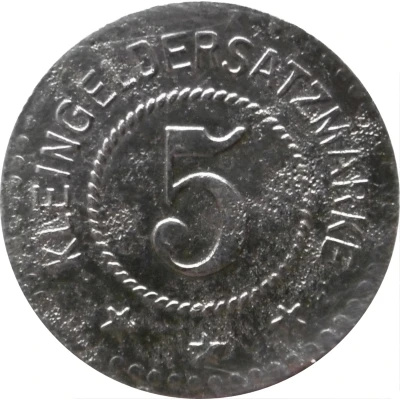 5 Pfennigs - Hilpoltstein (August Hoffmann) ND back