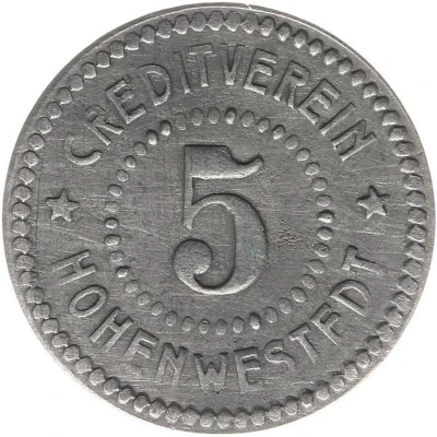 5 Pfennigs - Hohenwestedt ND front