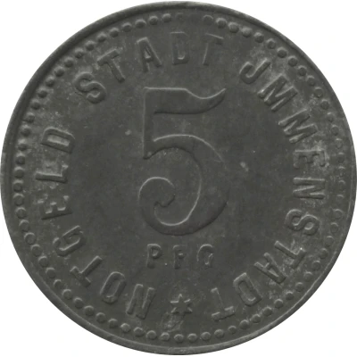 5 Pfennigs - Immenstadt front