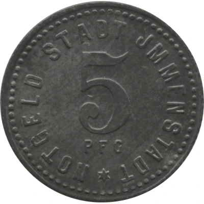 5 Pfennigs - Immenstadt front