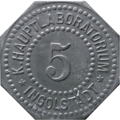 5 Pfennigs - Ingolstadt (K. Hauptlaboratorium) ND front