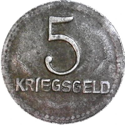 5 Pfennigs - Kaiserslautern back