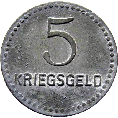 5 Pfennigs - Kaiserslautern back