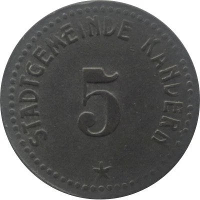 5 Pfennigs - Kandern front