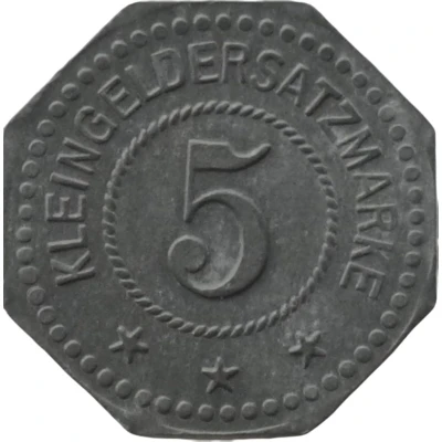 5 Pfennigs - Karlsruhe (Louis L. Stern and Co) ND back