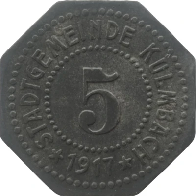 5 Pfennigs - Kulmbach front