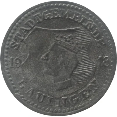 5 Pfennigs - Lauingen front