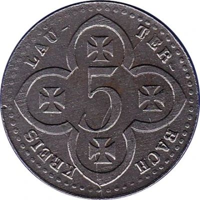 5 Pfennigs - Lauterbach front