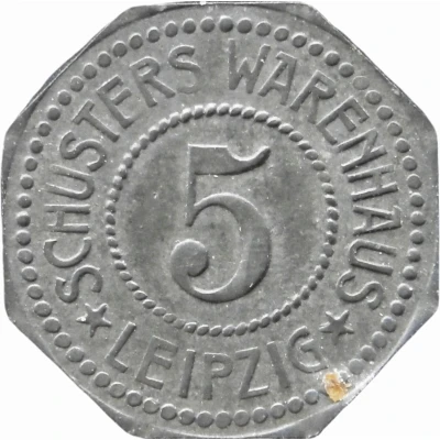 5 Pfennigs - Leipzig (Schusters Warenhaus) ND front