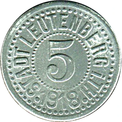 5 Pfennigs - Leutenberg in Thüringen front