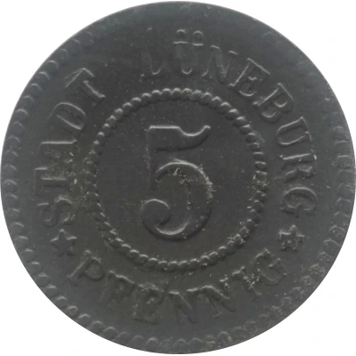 5 Pfennigs - Lüneburg ND front