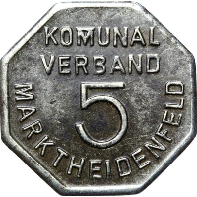 5 Pfennigs - Marktheidenfeld front