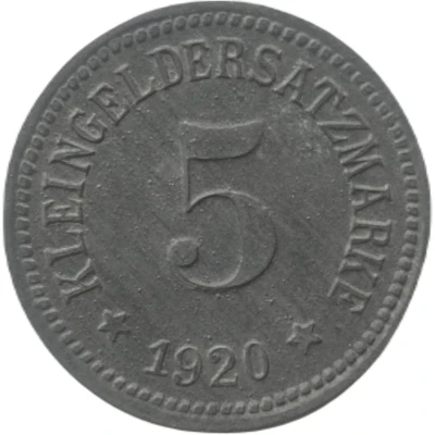 5 Pfennigs - Münchberg back