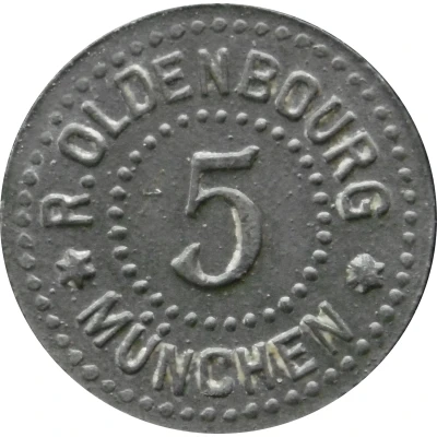 5 Pfennigs - München (R. Oldenbourg) ND front