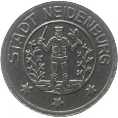 5 Pfennigs - Neidenburg front