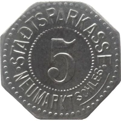 5 Pfennigs - Neumarkt Schlesien front