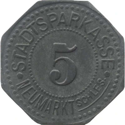 5 Pfennigs - Neumarkt Schlesien front