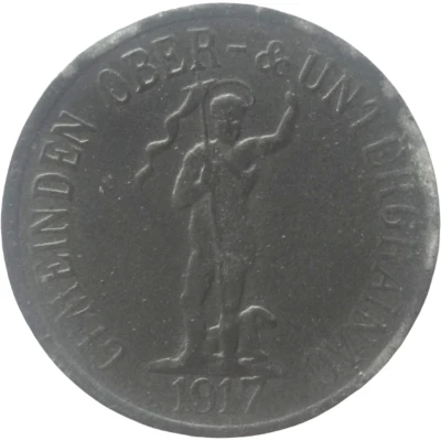 5 Pfennigs - Obergrainau u. Untergrainau front